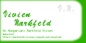 vivien markfeld business card